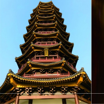 博歐EPS裝飾線條工程案例：智者寺海會(huì)塔項(xiàng)目工程